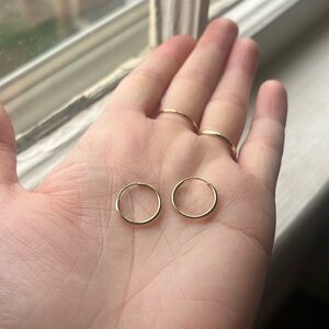 Mejuri Small Hoops 14k Solid Gold